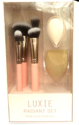 Luxie Radiant Set Rose Gold Collection Brushes and Applicators