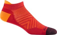 USA Darn Tough 1033 RED RACE Men's Run No Show Tab Ultra-Light Running Sock Run