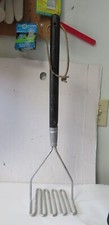 22.5" Potato Masher Vintage Old Large Wooden Metal Primitive
