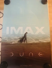 DUNE PART ONE 27x40 DS Movie Poster RARE IMAX VERSION Timothee Chalamet Zendaya