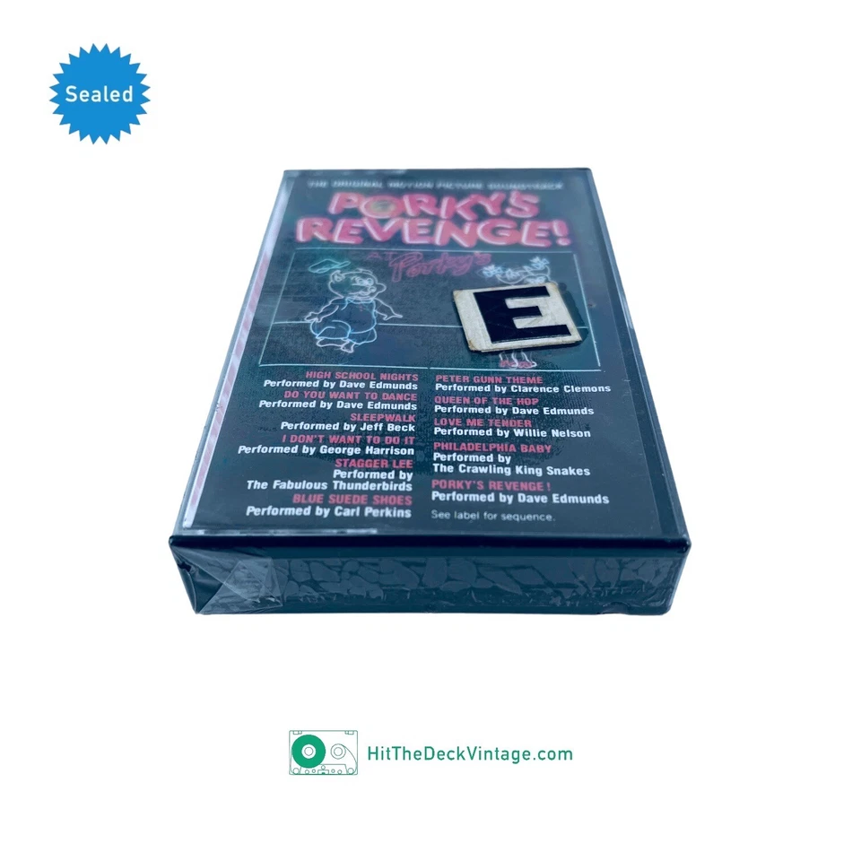 Porky's Revenge! Soundtrack Cassette Tape (1985) US 1st Jeff Beck SEALED - Image 4 of 4