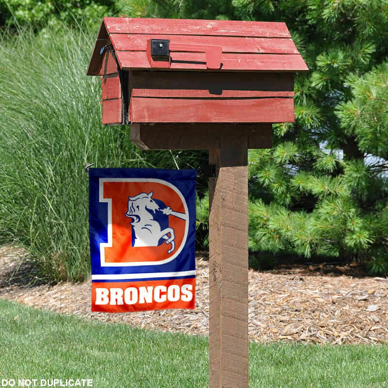 Denver Broncos Throwback Garden Flag Outdoor Window Yard Banner New