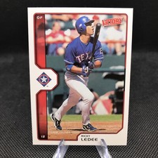 2002 Upper Deck Victory Ricky Ledee Baseball Card Texas Rangers #130