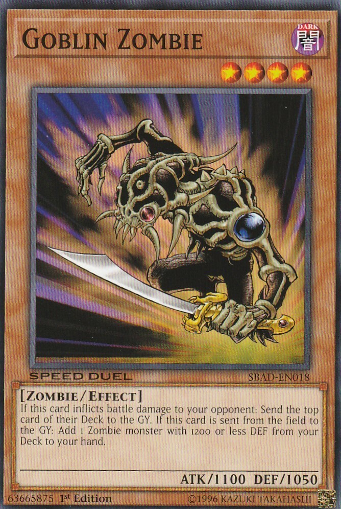 YUGIOH CARD 1 X GOBLIN ZOMBIE SBAD-EN018 1ST EDITION | eBay YUGIOH CARD 1 X GOBLIN ZOMBIE SBAD-EN018 1ST EDITION | eBay