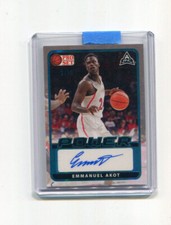 2021-22 Leaf Pro Set Power Autographs Platinum Emmanuel Akot Rookie Auto 3/99