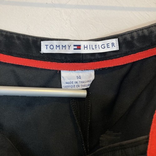 Women’s Tommy Hilfiger Black Velvet High Rise Bootcut Pants Size 14 - Picture 6 of 7