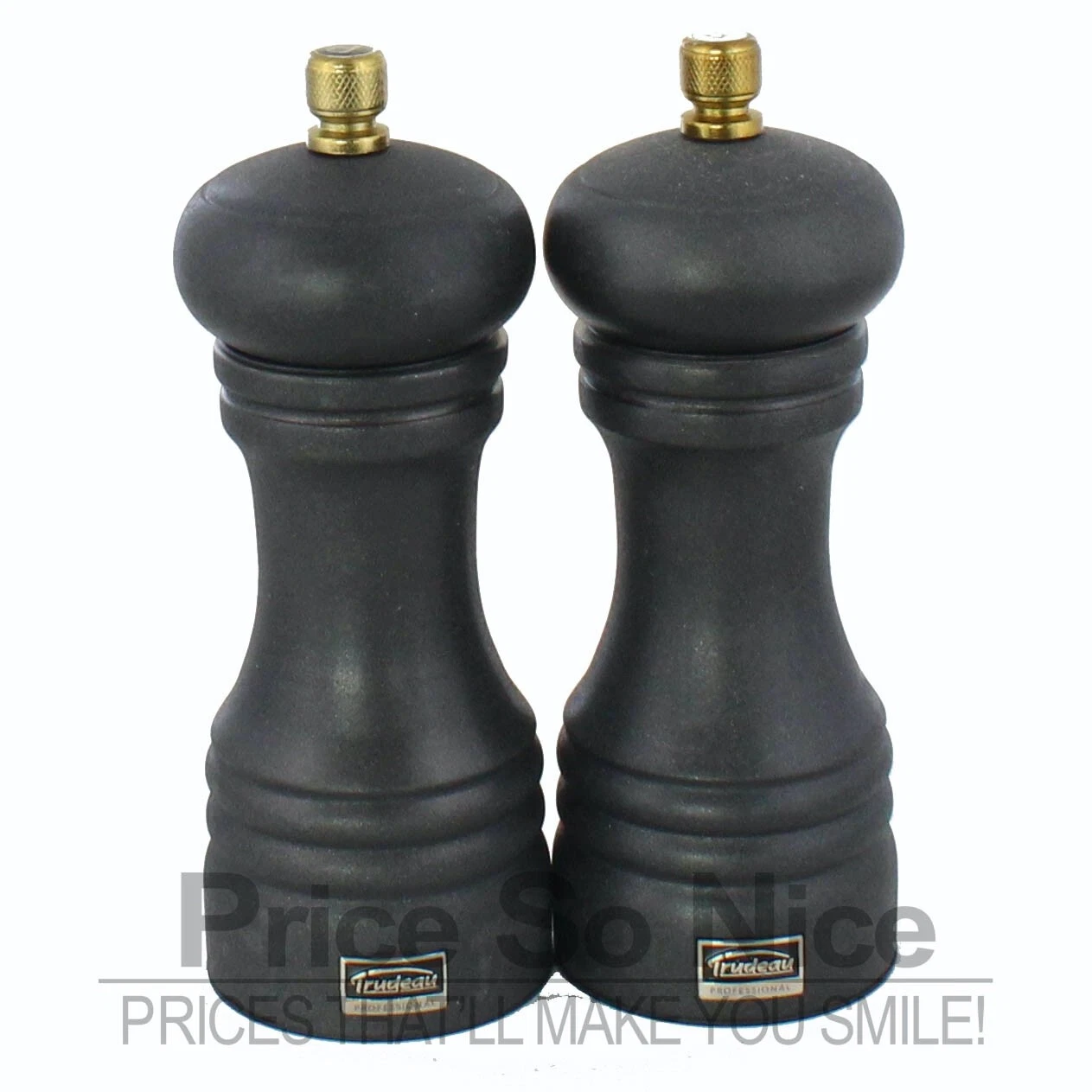 Trudeau Graphite 6" Salt & Pepper Mill Set