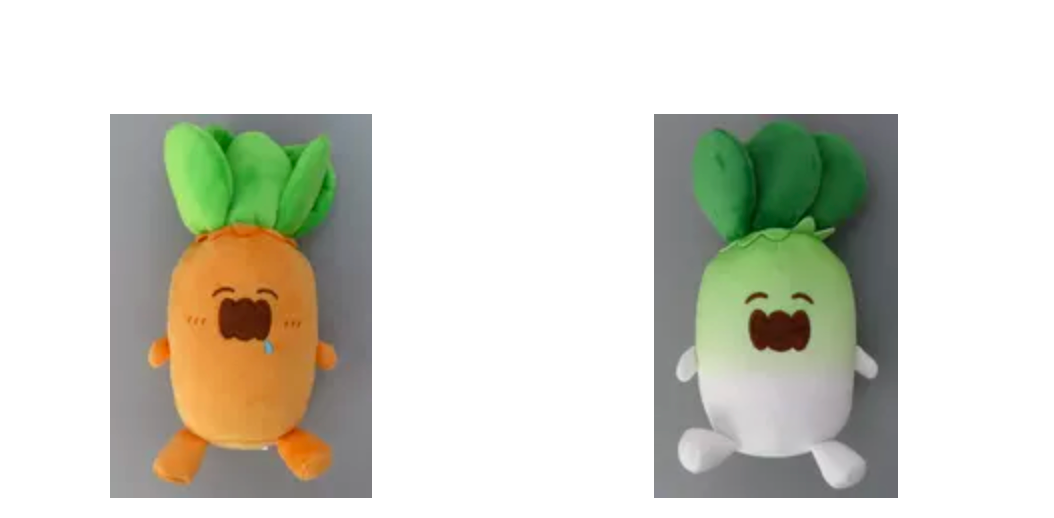 Hololive Momosuzu Nene Nekko Plush doll ver.2023 Carrot & Radish