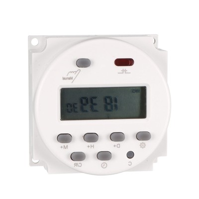 DC24V Digital LCD Display Power Programmable Timer Time Switch Relay 16A