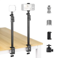 K F CONCEPT 2x Extendable Camera Desk Mount Ball Head 1/4''screw Adapter C Clamp
