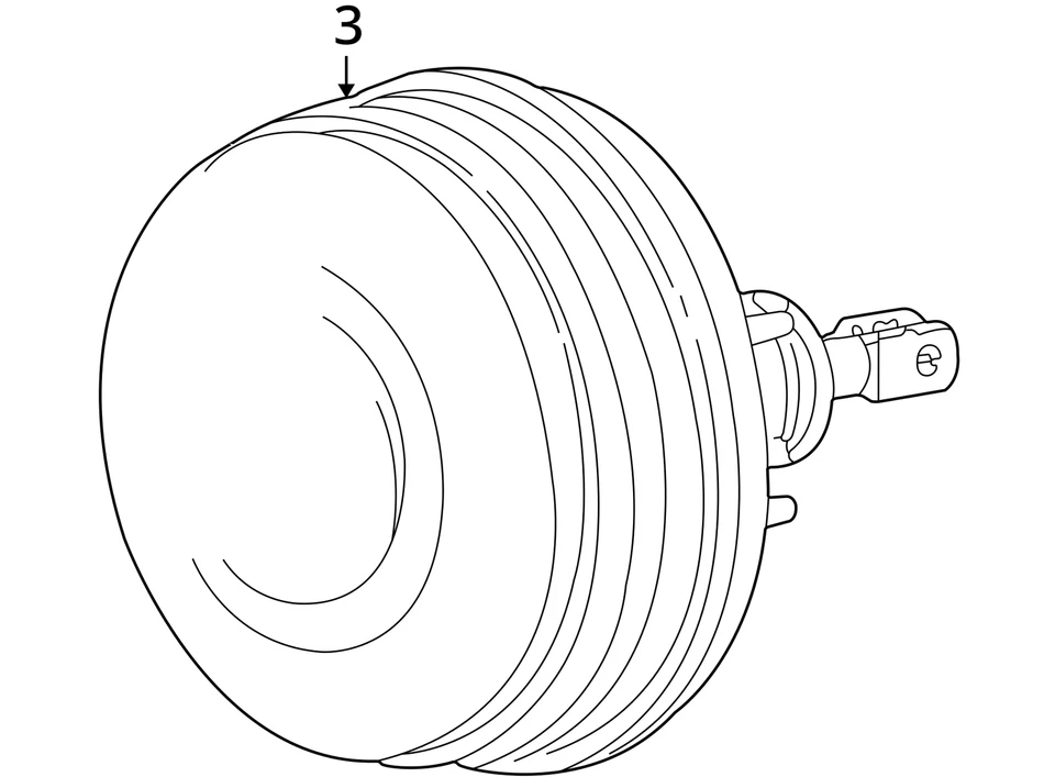 Lincoln LS 2002 potenciador de freno fabricante original MNXZJ Foto 3 de 3