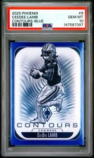 2025 PANINI PHOENIX CONTOURS BLUE #9 CEEDEE LAMB 2/199 PSA 10