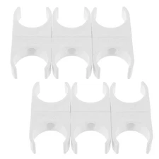  50 Pcs Plastic Pvc Clamps U Pipe Conduit Aquarium Water Fixing Clip