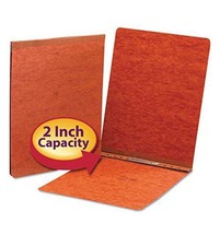 Smead PressGuard Report Cover Letter Size Red 2in Capacity 25 Pack 81724