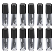  12 Pcs Eyelash Cream Container Bottle Empty Mascara Tube Wand Brush Tubes