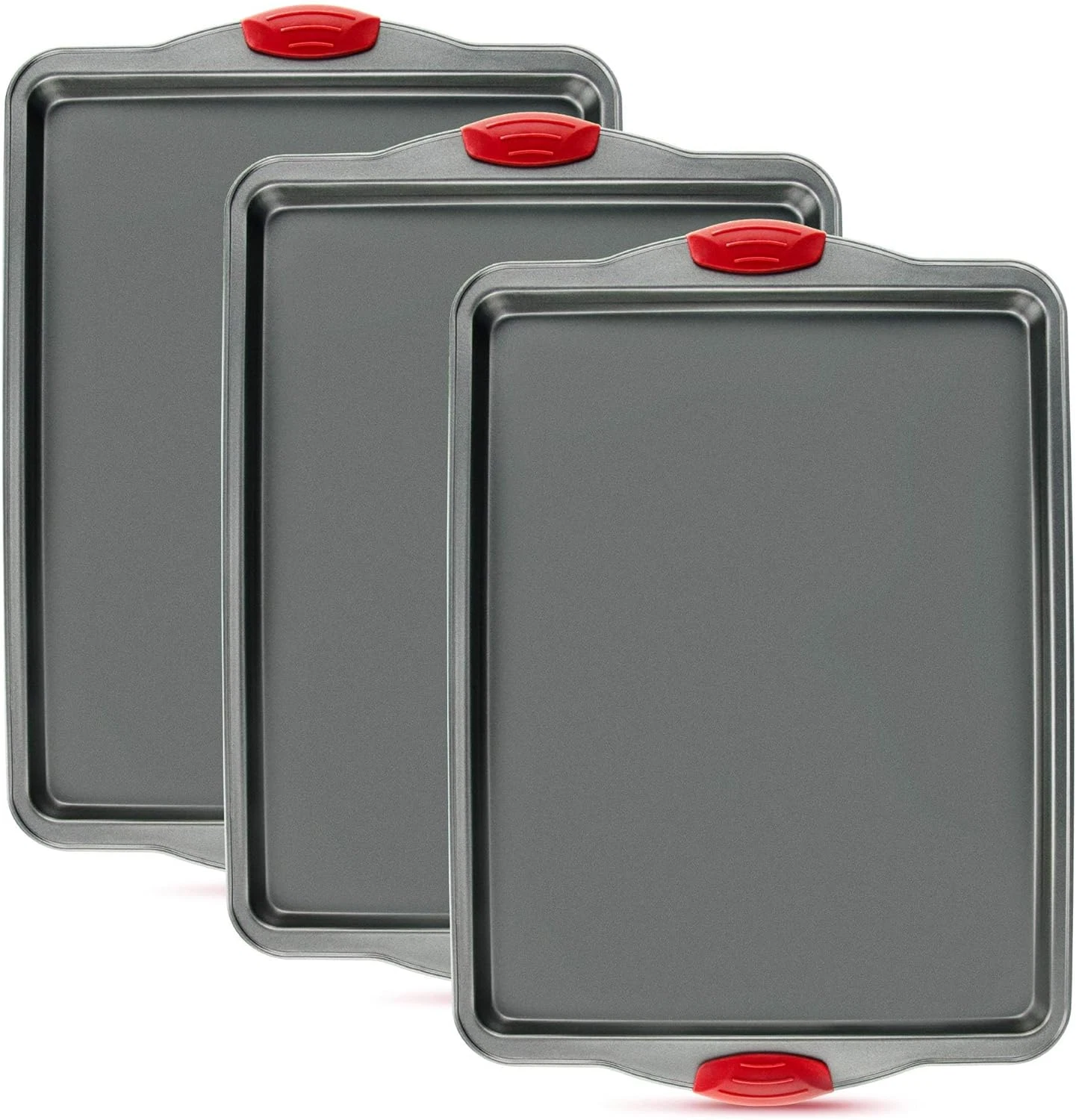 Nonstick Baking Sheet Set of 3 - Heavy-Gauge Carbon Steel, Rust-Resistant
Opens in a new window or t