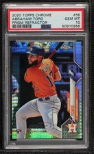 2020 Topps Chrome Prism Refractor Abraham Toro #56 PSA 10 GEM MT 8d2