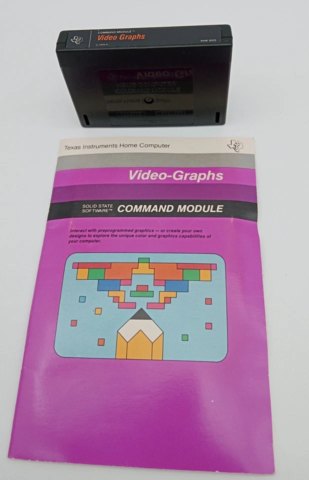 Mini memoria/vídeo gráficos estado sólido módulos de comando/ensamblador TI-99/4A Foto 2 de 4