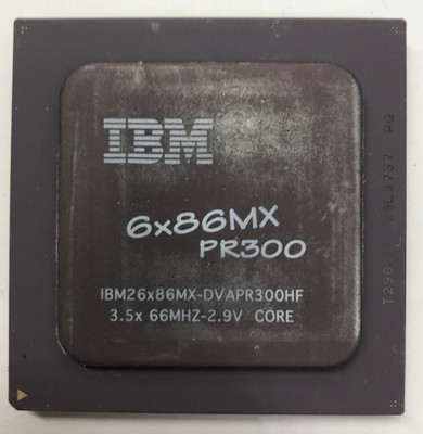 IBM 6x86MX PR300 / IBM26x86MX-DVAPR300HF - 3.5x 66MHz -2.9V Core - Sockel 7#1823