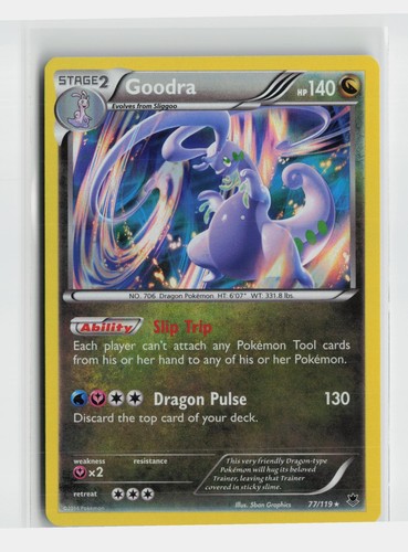 Goodra 77/119 Holo Rare Phantom Forces Pokemon Near Mint