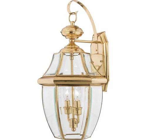 Quoizel NY8317B Newbury Outdoor Lantern in Brass - Picture 2 of 2