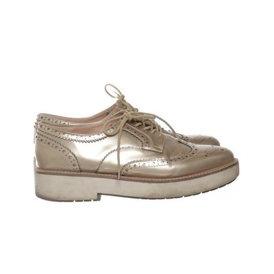 Zara Woman, Schnürschuhe, Größe: 40, Gold, Damen #6uc