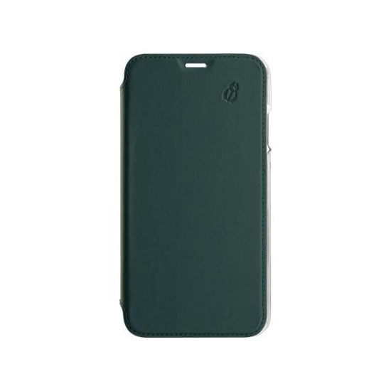 Étui iPhone 11 Pro Max cuir de vachette premium et dos cristal