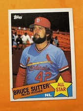 1985 Topps #722 Bruce Sutter. Set break Mint-Gem