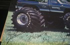 1974 Bigfoot Poster 16"x20" Signed By Multiple Drivers Bob Chandler — photo 3