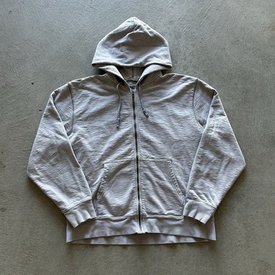 Vintage Gap Sweatshirt Size Large Gray Full Zip Hoodie Blank