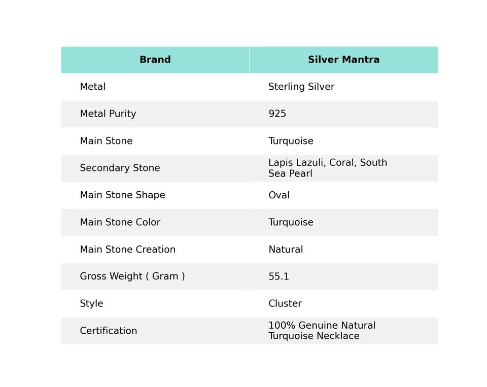 Perle Koralle Lapislazuli Türkis Solid 925 Silber Boho Halskette Damen Geschenk - Bild 2 von 4