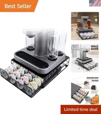 Elegant Metal Pod Holder for Bartesian - Holds 36 Pods in Modern Black Design