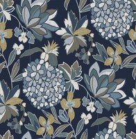Fd27228_Harmony Floral Dichte Indigo Fine Decor Tapete