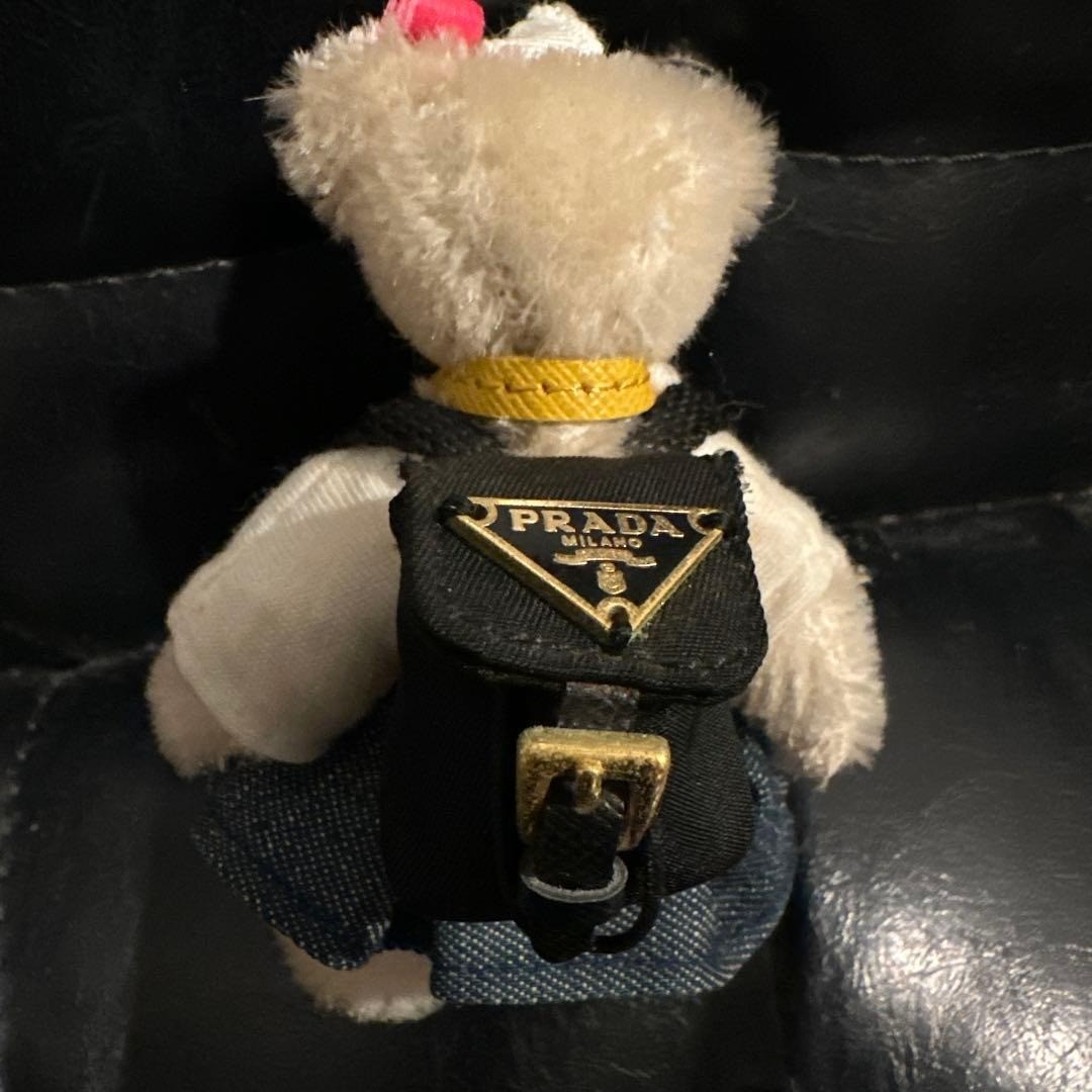 PRADA Rare Women  Bear Keychain Charm Backpack with Box Multicolor Authentic thumbnail 4