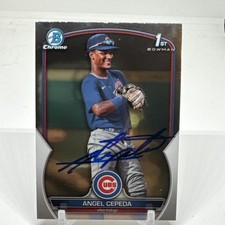 2023 Bowman Chrome SIGNED Angel Cepeda #BCP-205  (RC) Chicago Cubs