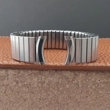Vintage 19mm 18mm 17mm Kreisler Stainless Classic Stretch Unused 70s Watch Band
