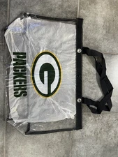 GREEN BAY PACKERS NFL CLEAR  TOTE BAG FREE SHIPPING **read dis**