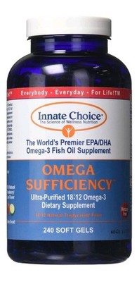 Extra Strength Omega 3 Fish Oil Supplement EPA DHA Fatty Acids 240 Innate Choice