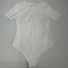 Good American Women s Sculpting Tee Bodysuit White - Size 2