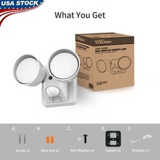 800 Lumen LED Solar Security Light Motion Sensor Outdoor Waterproof Camera Style