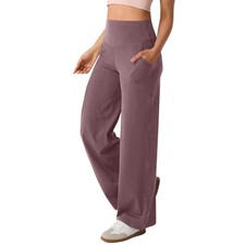 Women Jogger Trousers Casual High Waist Yoga Stretch Sports Pocket Pants Bottoms