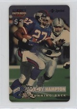 1996 Pro Line II Intense Sprint $3 Phone Cards 8359/9455 Rodney Hampton #22 10ou