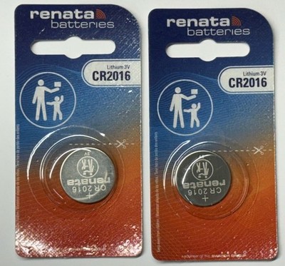 2 PACK RENATA CR2016 LITHIUM 3V BEST BEFORE 12/2029 FRESH FREE SHIPPING USA