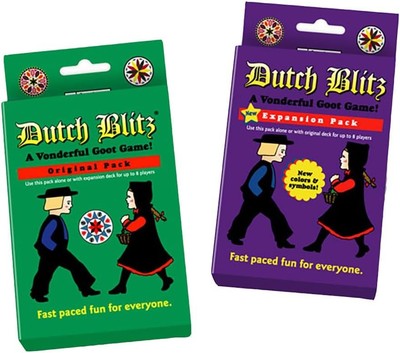 Schnelle Kartenspiel-Kombination: Original Dutch Blitz & Purple Erweiterung