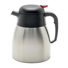 Winco 1.2L Carafe, Insulated, Push Button, S/S