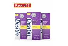 3 Pack Desitin Maximum Strength Baby Diaper Rash Cream with 40 Zinc 2 Oz 57g 