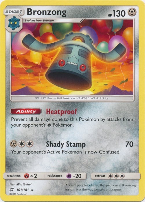 Bronzong - 101/181 - Team Up - Rare - NM/M