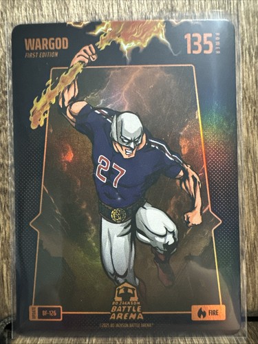 2025 Bo Jackson Battle Arena Alpha Update War God `Mike Trout` Fire Foil