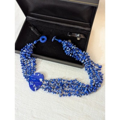 Sajen Multi-Strand Lapis Lazuli Necklace, 20''