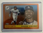 2025 Topps Chrome Platinum Mookie Betts Orange # /25 Los Angeles Dodgers #65